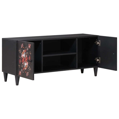Solid Wood Rectangle Accent Cabinet