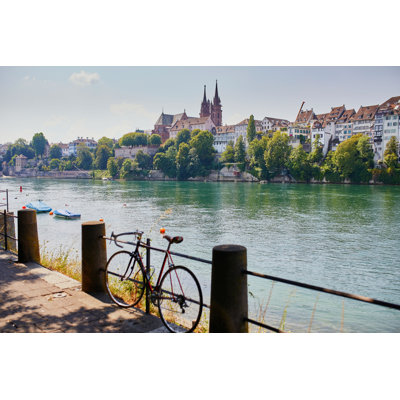 " View Of Rhine Embankment In Basel, Switzerland " by Encrier