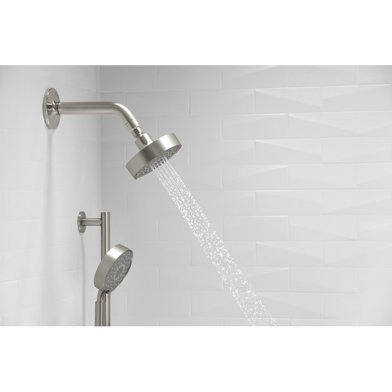 Kohler Purist Performance Showering Kit, 1.75 GPM Multifunction Showerhead and Handshower Package, Three Spray Settings