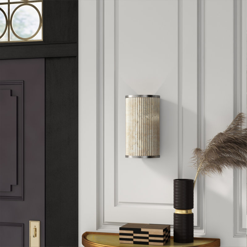 Visual Comfort 1 Light Flush Mount, Gilded Iron