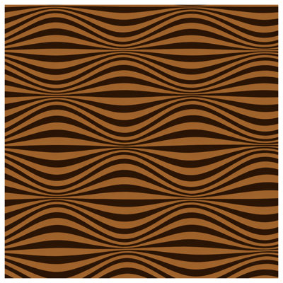 Brown Wavy Lines Comforter