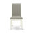 7 Piece Dinette Set Consist of a Rectangle Dining Table with Butterfly Leaf and 6 Shitake Linen Fabric Parson Dining Room Chairs, Linen White-2109249145-2109249144-2109249151