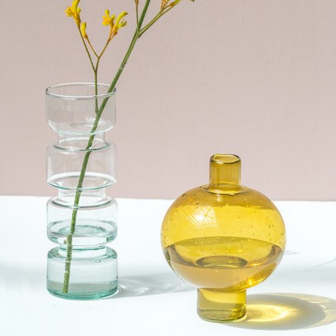Geri Recycled Glass Table Vase