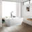 59" x 30" Freestanding Soaking Acrylic Bathtub