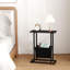 Table d'appoint étroite pour petits espaces, ensemble de 2 petites tables de bout avec porte-revues