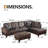 103.5" Upholstered L-Shaped Living Room Sectional-42074379-31269333