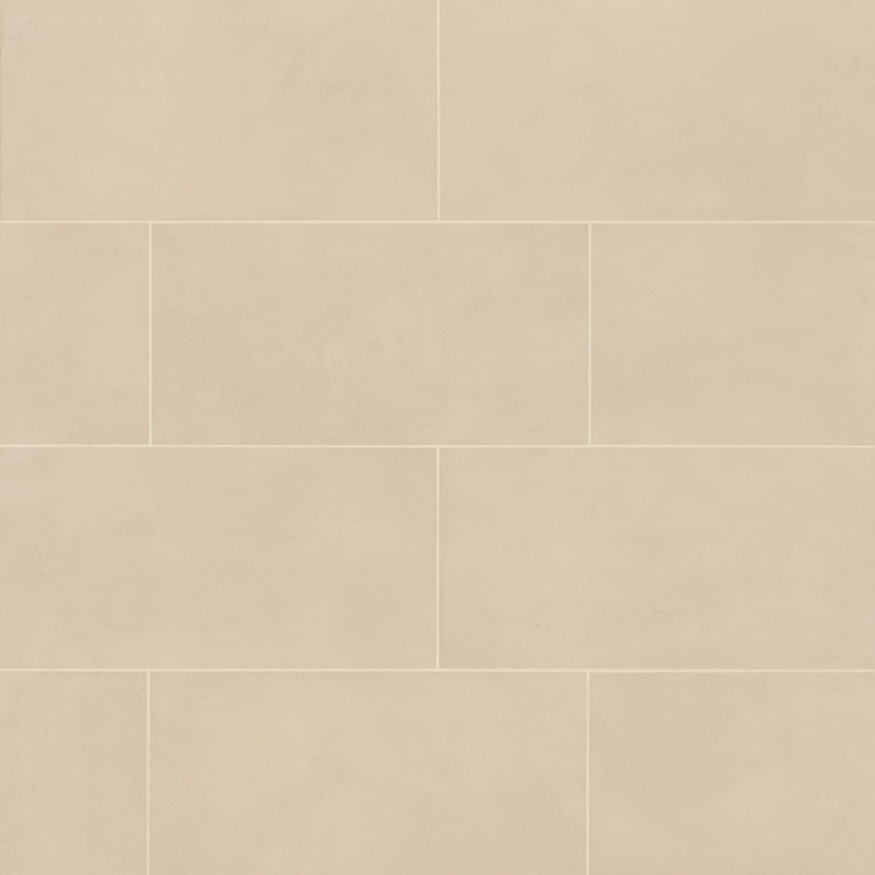 Carrelage mural en porcelaine 24 po x 12 po Sahara, Écru
