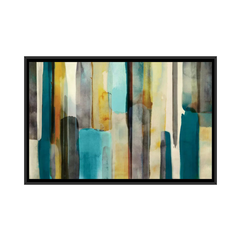 « tissé », reproduction sur toile, H 18 po x l 26 po x P 1,5 po, Toile avec cadre noir, Pas de tapis