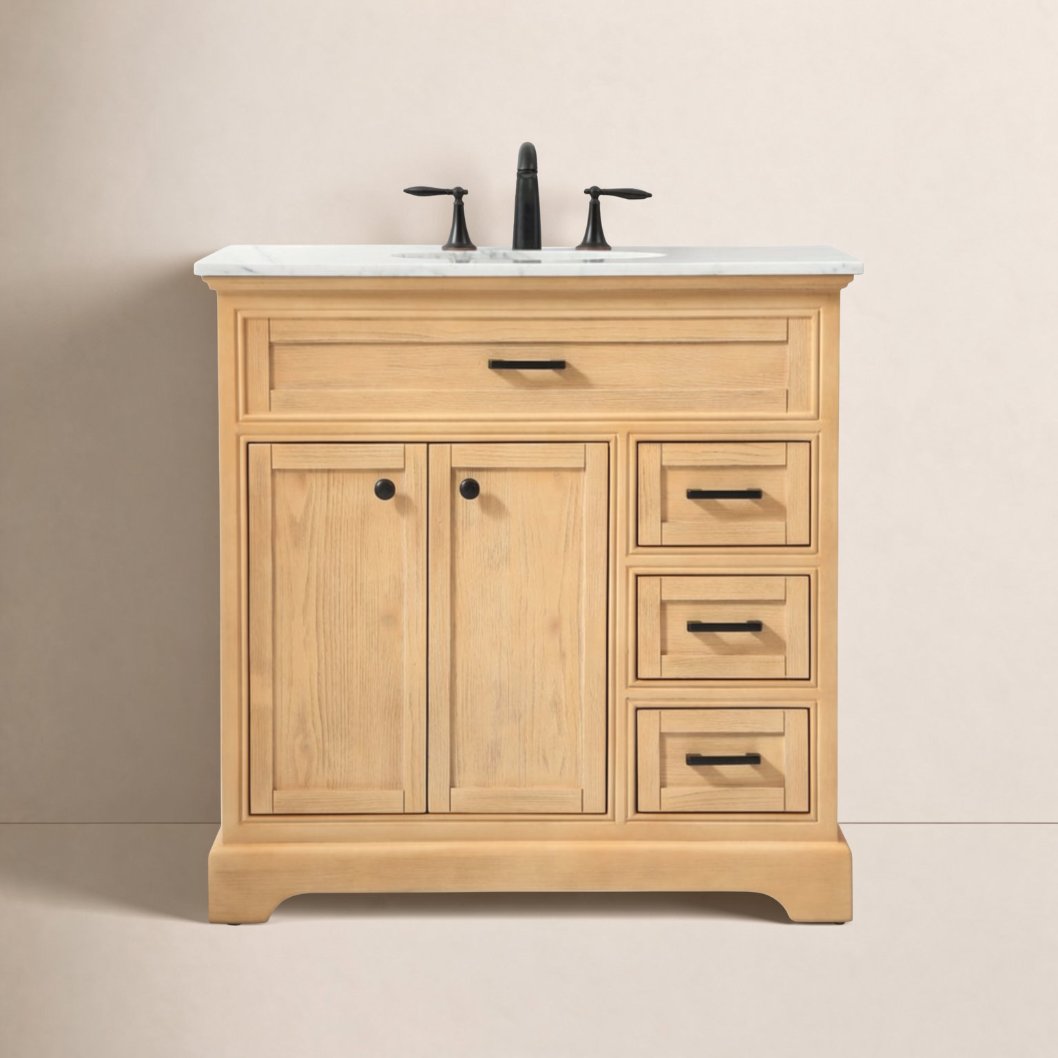 Hermes 36'' Single Bathroom Vanity, Natural