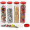 Tubes de rangement en plastique 2 po x 8,25 po