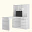 Bureau d'ordinateur avec ports de charge, lumière DEL et rangement Petal-2072237603