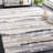 Fontana Shag 800 Performance Striped Rug-2072065928
