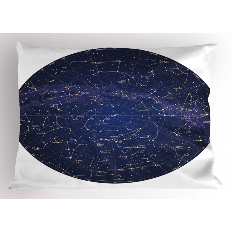 Star Polyester Sham Set, Twin