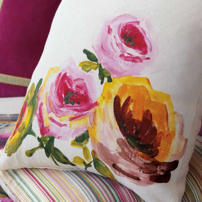 Tresco Linen Square Pillow Cover & Insert
