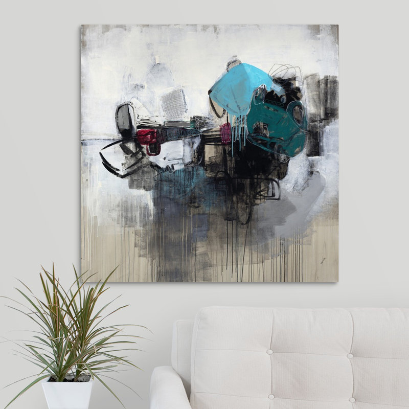 « time trial ii », peinture sur toile, H 30 po x l 30 po x P 1,25 po, Toile tendue