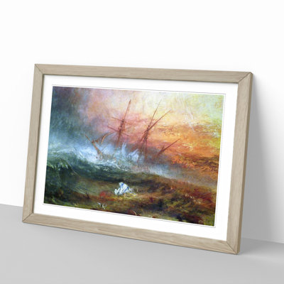 Ship by Joseph Mallord William Turner - Picture Frame Painting on MDF