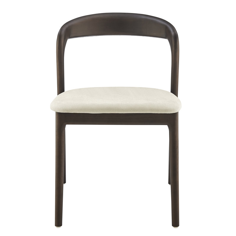 Chaise rembourrée Celestia, Noyer foncé