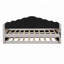 Lit de jour simple tapissier avec couchette, poches et ports USB-1730646469