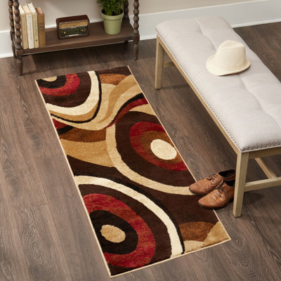 Rubith Abstract Brown/Beige Area Rugs
