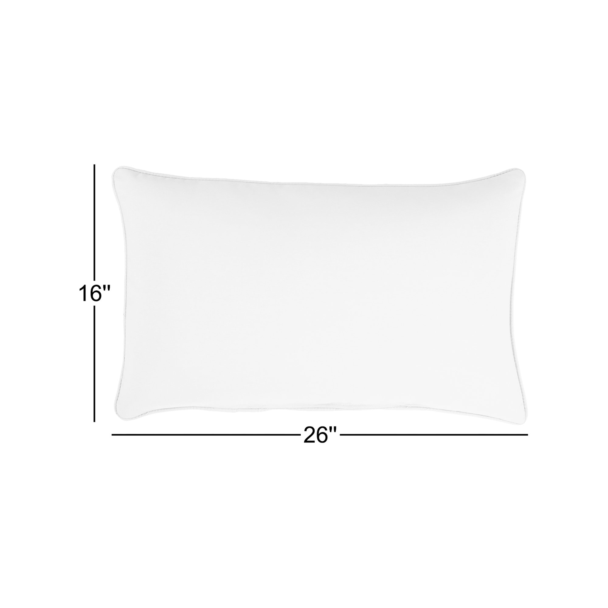 Annata Sunbrella® Indoor/Outdoor Lumbar Throw Pillow, Natural