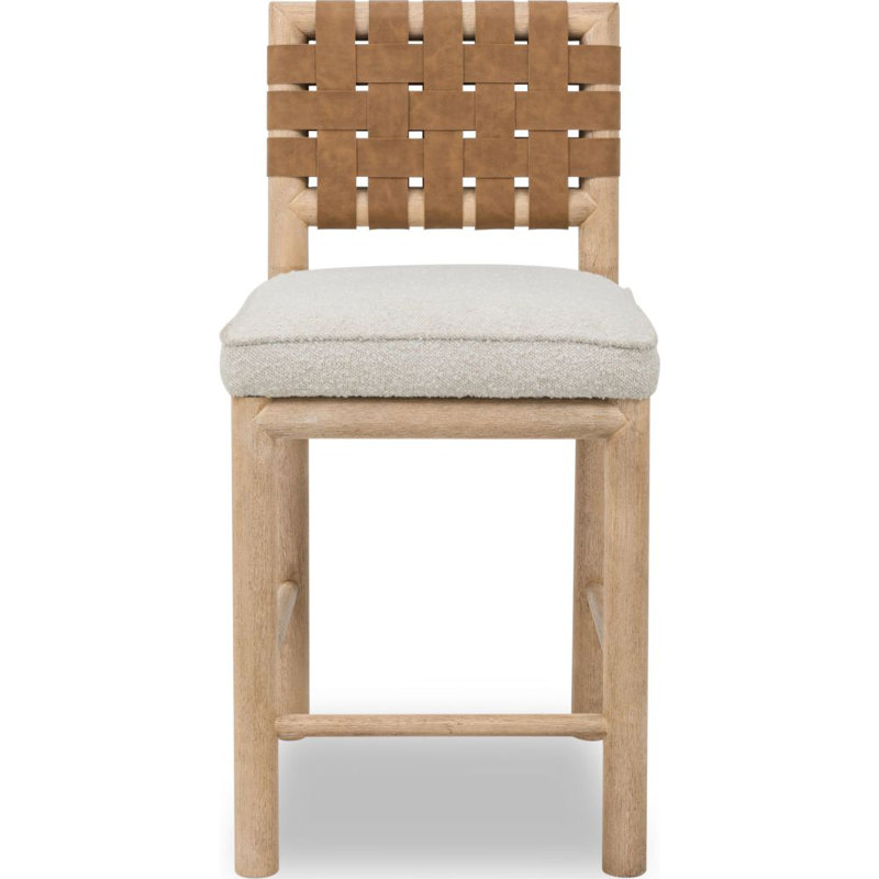Tabouret de comptoir tissé Colleen