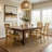 Oaklyn Rustic Solid Wood Cross Back Dining Chair-2133588222