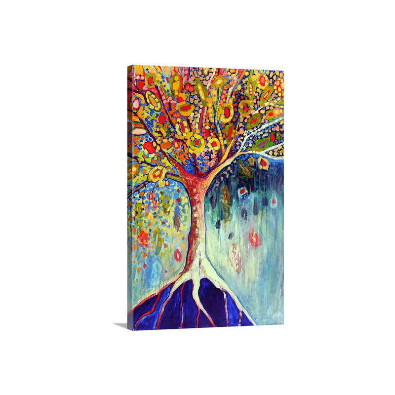 Nolani Fiesta Tree '- reproduction d'art, H 48 po x l 32 po x P 1,5 po, Toile