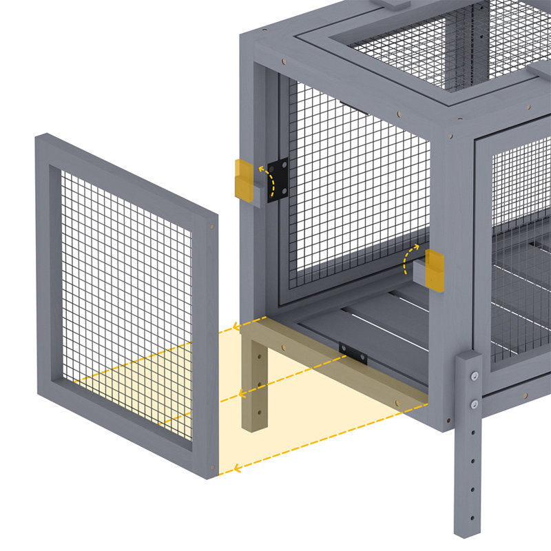  Wooden Cat Play Tunnel With Platforms | Configurable Window Catio | Multi-combination Extendable Cat Run For Indoor/outdoor Use | Small Pet Play Enclosure