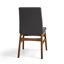 Chaises de salle à manger en cuir PU, chaises de salle à manger en cuir modernes avec structure en bois massif, résistantes à l'eau et faciles à nettoyer-1246118046-1246118041