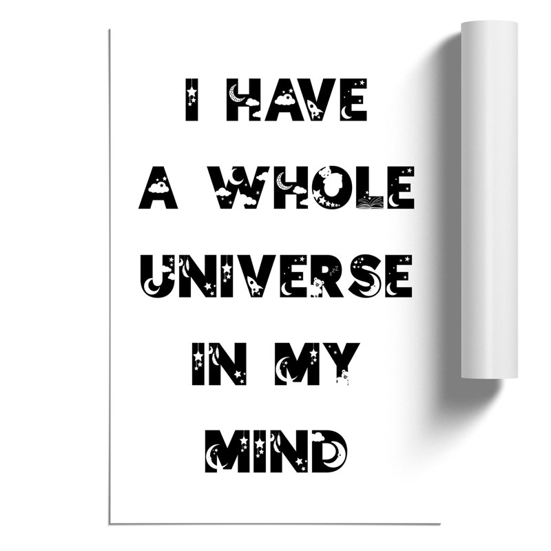 Universe in My Mind - Frameless Print, 84cm H x 59cm W x 0.1cm D