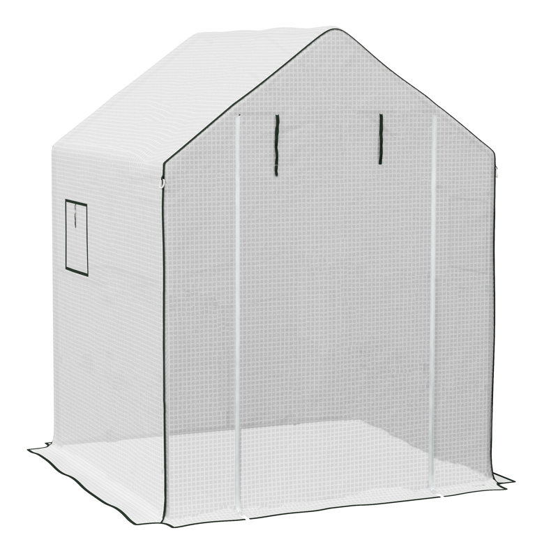 Brinna Shade Cloth and Cover, White, 190cm H x 140cm W x 143cm D