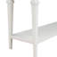 Console simple avec trois tiroirs et tablette inférieure - tiroirs blanc antique. Bois massif. Spacieux pour le rangement. Capacité de table de 220 lb, capacité de 66 17 tiroirs. 50 po de longueur x 15 po-2087193724
