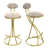Beige Seat/ Gold Frame