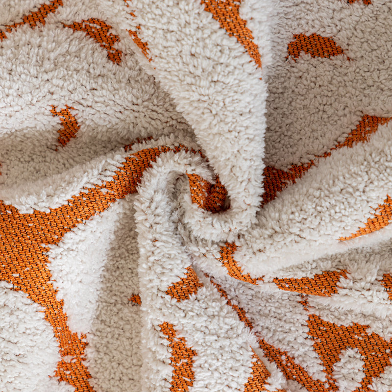 Housse pour canapé en chenille, Chenille orange, H 0,2 po x l 103 po x P 71 po