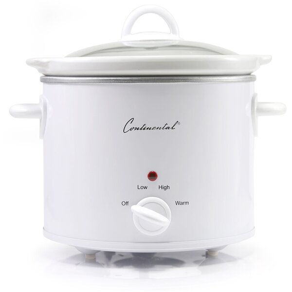 Continental Electric Pro 4-6 Quart Digital Slow Cooker Stainless Steel