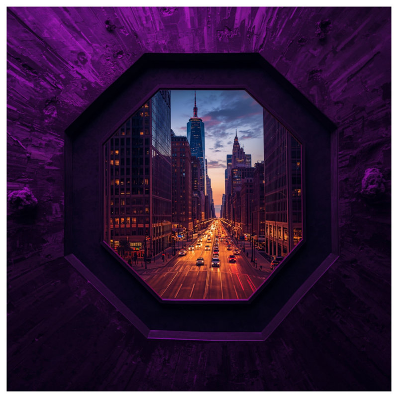 Rideaux de douche City Skyline, L 70 po x H 84 po
