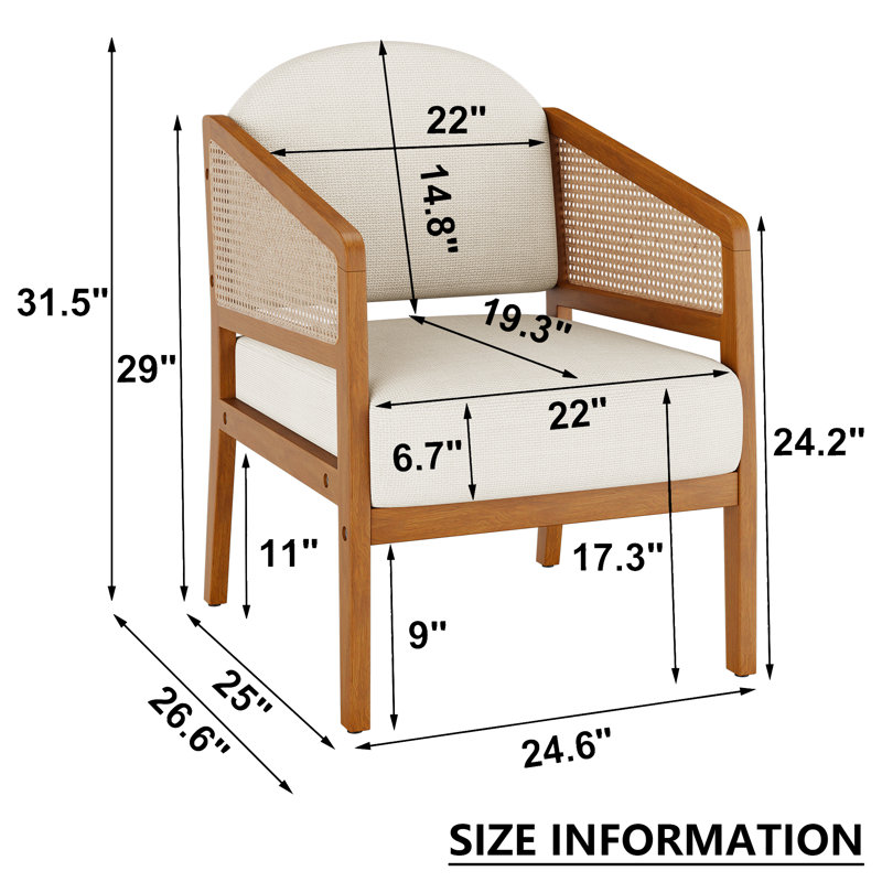 Chaise d'appoint rembourrée