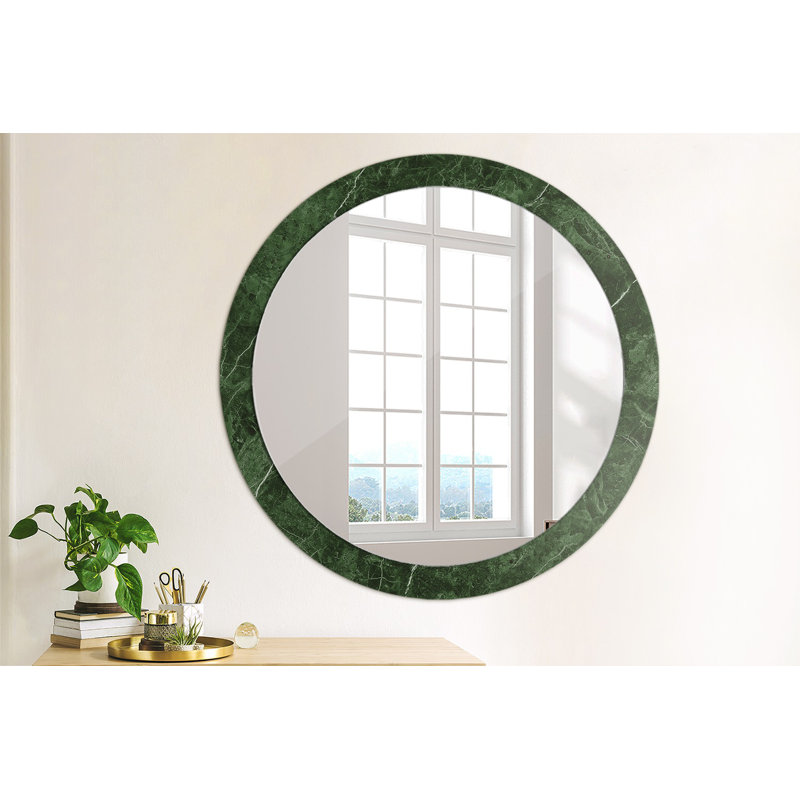 Huldar Glass Flat Wall Mirror, 90cm H x 90cm W
