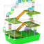 Très grande cage de jeu pour hamster 23 po - 5 niveaux, tubes, tunnels, conception sécuritaire, confortable