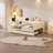 88.5" Full Size Upholstered Bed Daybed with Storage & Trundle - Velvet-1188013681