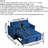 1pc Modern Pull-out Sofa Bed, Adjustable Backrest, Double Bed Sofa, Suitable For Living Room Apartments-1678943532