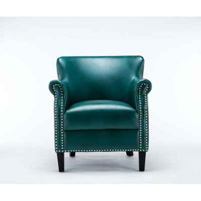 Fauteuil club bleu sarcelle