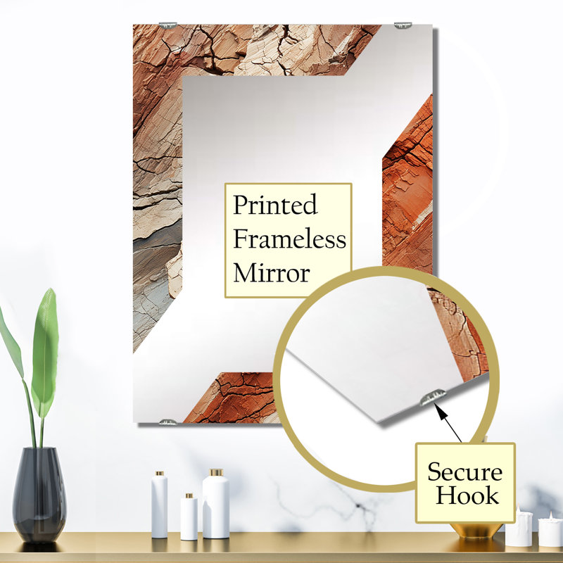 Miroir mural Cowins - Abstract Collages MIR131610, 32 po x 24 po