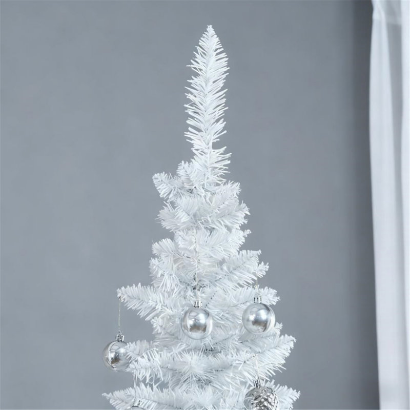 Arbre de Noël artificiel avec 499 extrémités de branches réalistes et support en plastique