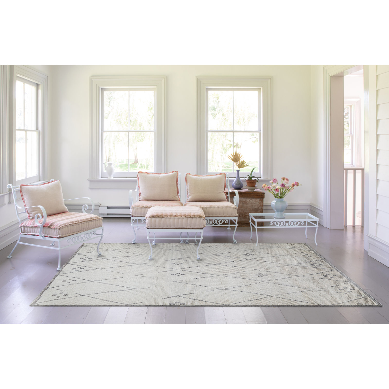 Damani Hand-Tufted Wool Rug, Rectangle 6' x 9'