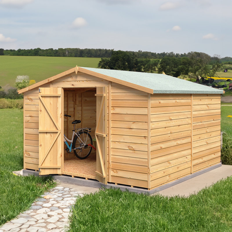 10 ft. W x 10 ft. D Garden Value Overlap Shed