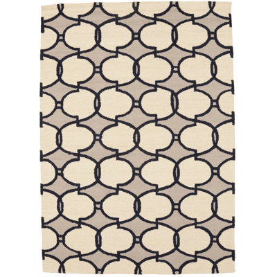 Rectangle Sharella Multicolored Geometric 5' X 8' Hand-Tufted Modern Rug