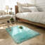 Tapis à poils longs Haja Turquoise-1618524183