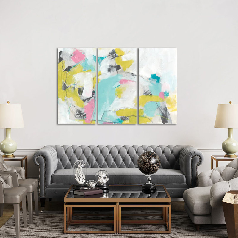 New Slang I - Canvas Wall Art Set - Wrapped Canvas (Set of 3)