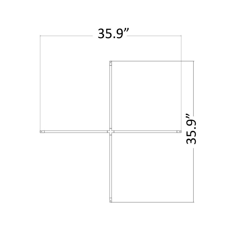 Luminaire suspendu géométrique à 1 lumière DEL unique, Noir mat, H 121,8 po x l 35,9 po x P 0,5 po